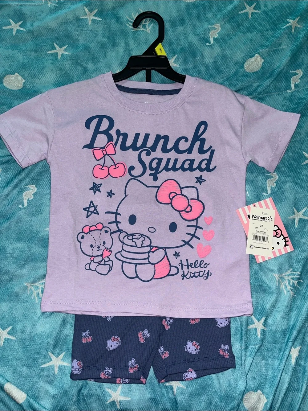 Hello Kitty Lavender and Navy Brunch Squad Set with Pink Accents